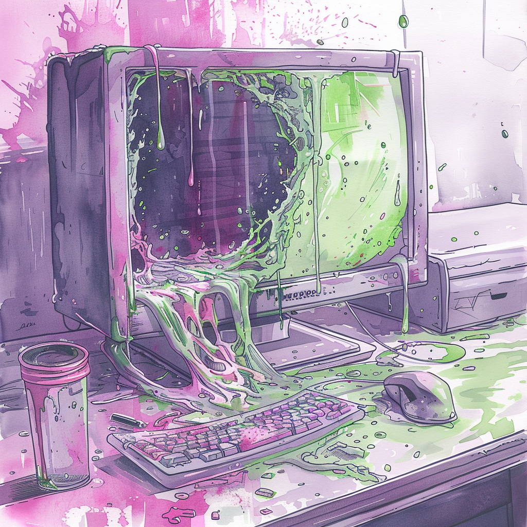 pixelmaestro_Damage_computer_from_spilled_glass_of_soda_on_de_e63c1e5a-bba8-4ad8-9fd5-b4a3763a8eb4_2