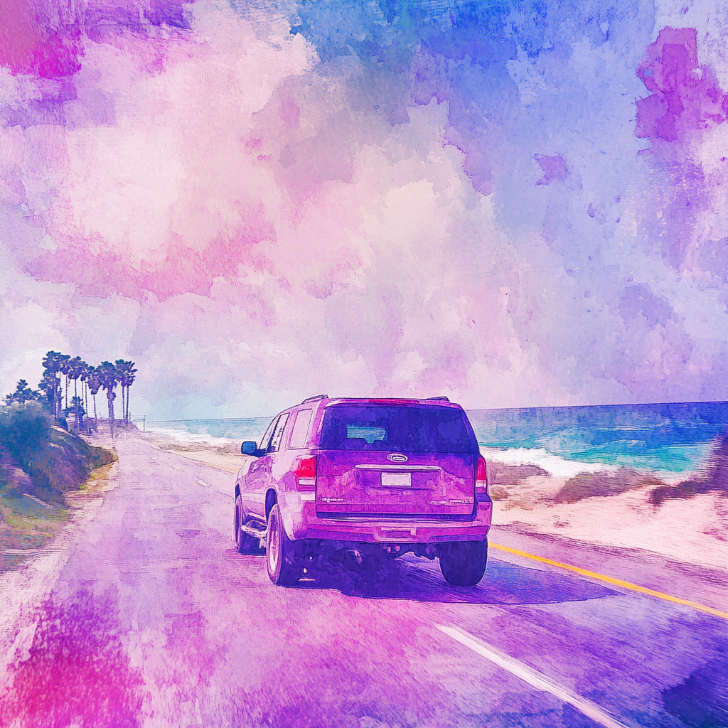 pixelmaestro_Modern_SUV_driving_across_US_border_into_Gulf_Co_14445ac4-58f3-4a52-9104-04009838bcb7_3